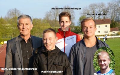 Ehrung der Medaillengewinner